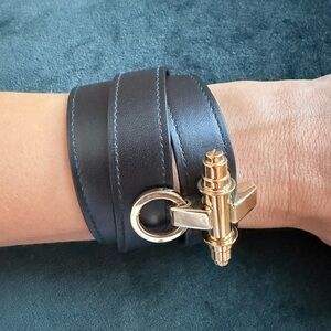 Givenchy Wrap Around Leather Bracelet